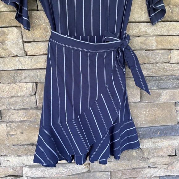Express Dress Women's Navy w/White Stripes Size X‎ small - Picture 3 of 5
